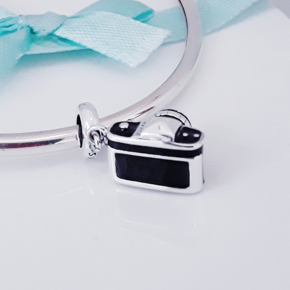 Photo Camera with Crystal lense charm S925 Silver Pandora Compatible - Picture 3 of 7